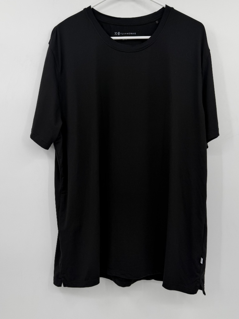 7 Diamonds Core T Shirt Men XXL Black Performance Short Sleeve Athleisure Active